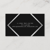 Elegant anspruchsvoll Minimalistisch geometrisch, Visitenkarte (Rückseite)