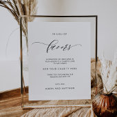 Elegant anstelle von Favoriten-Gastgeschenke Hochz Poster