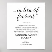 Elegant anstelle von Lieblingsspendenzeichen Poster (Vorne)