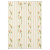 Elegant antique frame watercolor floral cute klemmbrett (Rückseite)