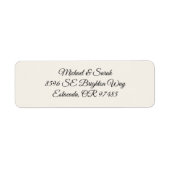Elegant Antique Ivory Return Address (Vorne)