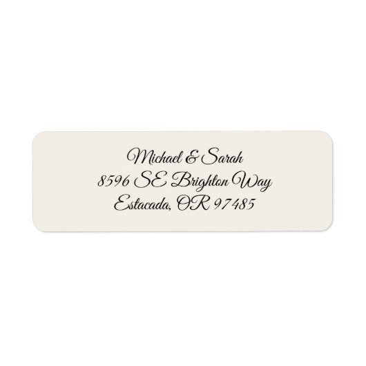 Elegant Antique Ivory Return Address (Vorne)