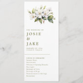 Elegant Apple Blossom Minimalistisch Botanische Ho Programm (Vorderseite)