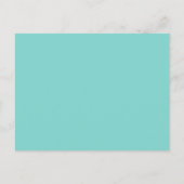 Elegant Aqua Blue Monogram Wedding Tischnummer (Rückseite)