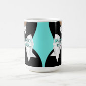 Elegant Aqua Tiffany Ethnische Schwangerschaft Mom Kaffeetasse (Mittel)