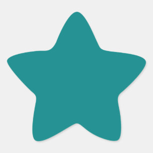 Elegant Aquamarin - Fashion Color Trends. Solid Co Stern-Aufkleber
