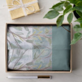 Elegant Aquamarin und braun Seidenpapier (Geschenk)