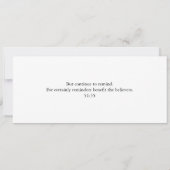 Elegant Arabic Calligraphy Wall Art – Reminders Einladung (Rückseite)