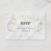 Elegant Arabisch Bismillah Wedding RSVP Begleitkarte (Vorderseite)