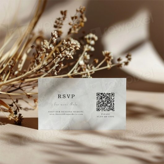 Elegant Arabisch Bismillah Wedding RSVP Begleitkarte
