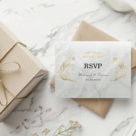 Elegant Arabisch Bismillah Wedding RSVP Begleitkarte