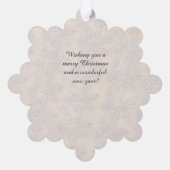 Elegant Arch Christmas Photo Light Holly Pattern Ornament Karte (Rückseite)