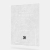 Elegant Arch Company Logo QR-Code Öffnungszeiten Acrylschild (Winkel)