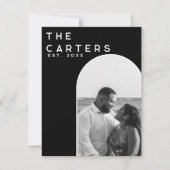 Elegant Arch Custom Wedding Dankeschön Card Einladung (Vorderseite)