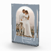 Elegant Arch Dusty Blue Wedding Fotoblock (Rechts)