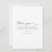 Elegant Arch Foto Jewel Tone Wedding Vielen Dank Dankeskarte (Rückseite)