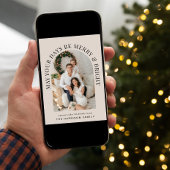 Elegant Arch Foto Merry Bright Weihnachten