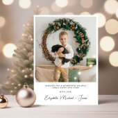 Elegant Arch Foto Merry Bright Weihnachten