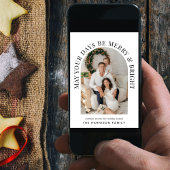 Elegant Arch Foto Merry Bright Weihnachten