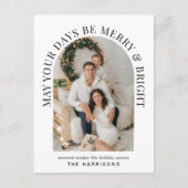 Elegant Arch Foto Merry Bright Weihnachten (Vorderseite)