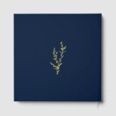 Elegant Arch Foto Typografy Wedding Gästebuch (Rückseite)