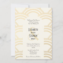 Elegant Arch Gatsby Art Deco 1920er Jahre Elfenbei