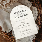 Elegant Arch Luxe Paper Wedding Einladung