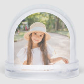 Elegant Arch Photo Winter Schneekugeln (Rückseite)