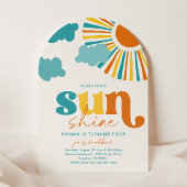 Elegant Arch Sun Birthday Invitation Einladung