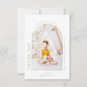 Elegant Arch Vielen Dank Chic Baby Shower Vielen D Dankeskarte (Vorderseite)