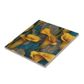 Elegant Art Deco Calle Lilies Tiles For Backsplash Fliese (Seite)