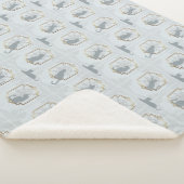 Elegant Art Deco Cats - Light Gray Sherpadecke (3/4)