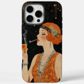 Elegant Art Deco Flapper Girl Case-Mate iPhone Hülle (Rückseite)