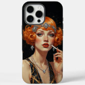Elegant Art Deco Flapper Girl Case-Mate iPhone Hülle (Rückseite)