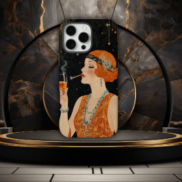Elegant Art Deco Flapper Girl iPhone 16 Pro Max Hülle