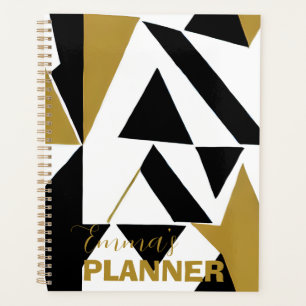 ELEGANT ART DECO GOLD SCHWARZ-WEISSER PLANER