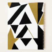 ELEGANT ART DECO GOLD SCHWARZ-WEISSER PLANER (Rückseite)