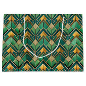 Elegant Art Deco tiled pattern  Große Geschenktüte (Vorderseite)
