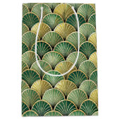 Elegant Art Deco tiled pattern Mittlere Geschenktüte (Vorderseite)