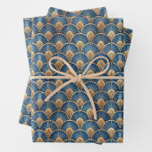 Elegant Art Deco tiled pattern party Geschenkpapier Set (Beispiel)