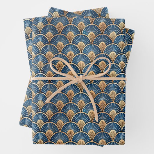 Elegant Art Deco tiled pattern party Geschenkpapier Set (Beispiel)
