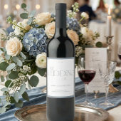 Elegant Art Deco Wedding Welcome Sign Weinetikett