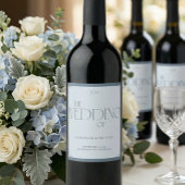 Elegant Art Deco Wedding Welcome Sign Weinetikett