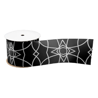 Elegant Art Geometric Pattern Design Abstract  Satinband
