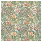 Elegant art nouveau roses stoff (Muster)