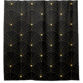 Elegant art nouveau seamless pattern. Abstract min Duschvorhang (Vorderseite)