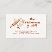 Elegant Artisan Bakery Branding Visitenkarte (Rückseite)