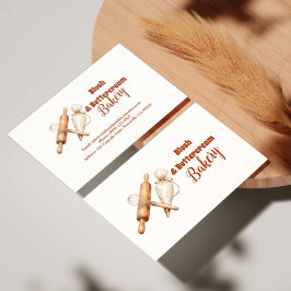 Elegant Artisan Bakery Branding Visitenkarte