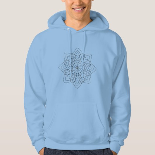 Elegant Artistic Pattern Hoodie – Minimal Design  (Vorderseite)