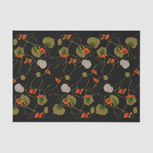 Elegant Asian Floral Seidenpapier (Vorderseite)